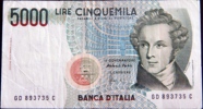 5000 lires Italie